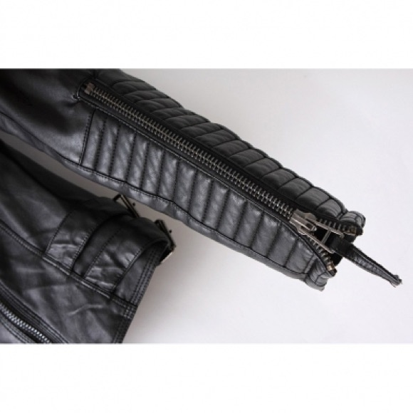 ZARA // Leather Biker Jacket - Picture 5 of 7